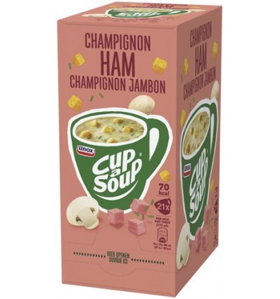 Cup-a-Soup Champignon/Ham, 21 zakjes